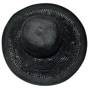 J.Crew Black Wide Brim Sun Hat - One Size